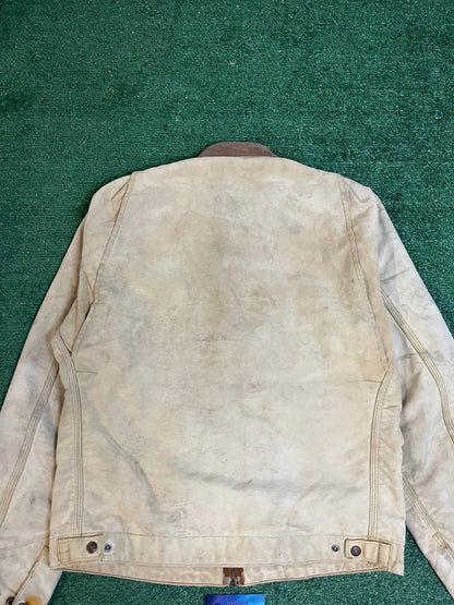 Vintage 1990s tan carhartt Detroit jacket