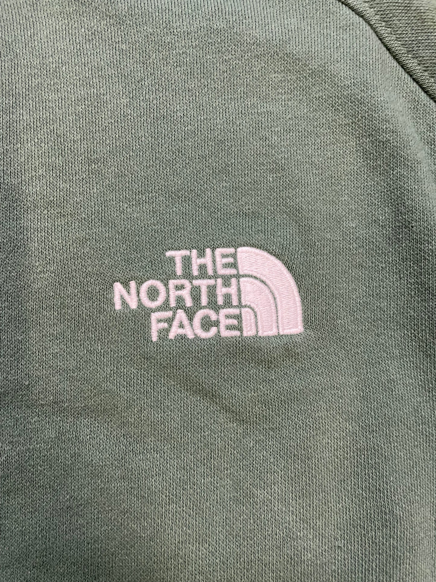 The North Face green embroidered crewneck