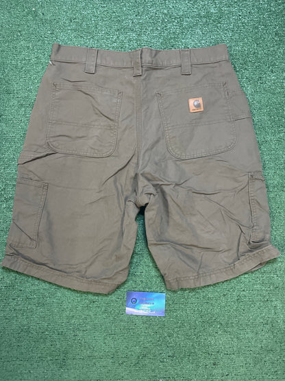 Carhartt carpenter olive shorts