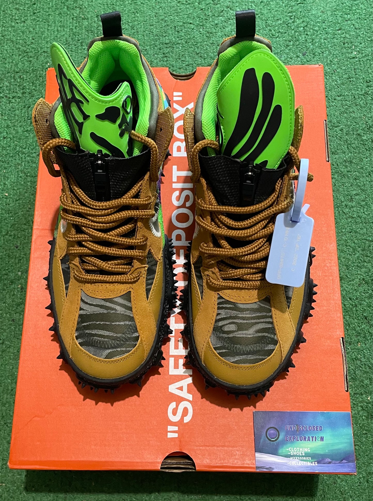 Off-white x nike air terra forma wheat size 10.5men/12women