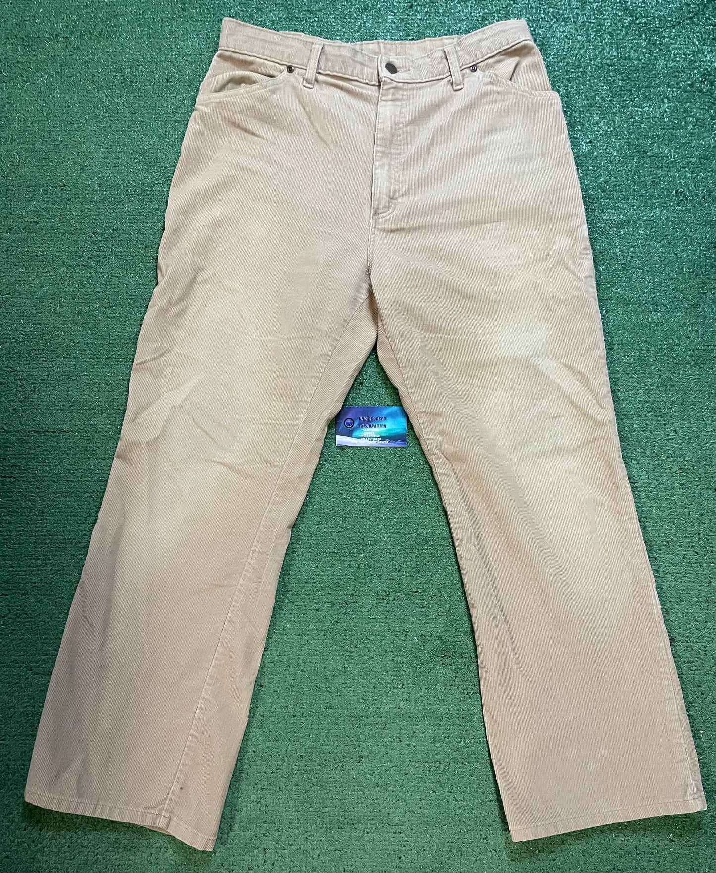 Vintage Plain Pockets corduroy pants
