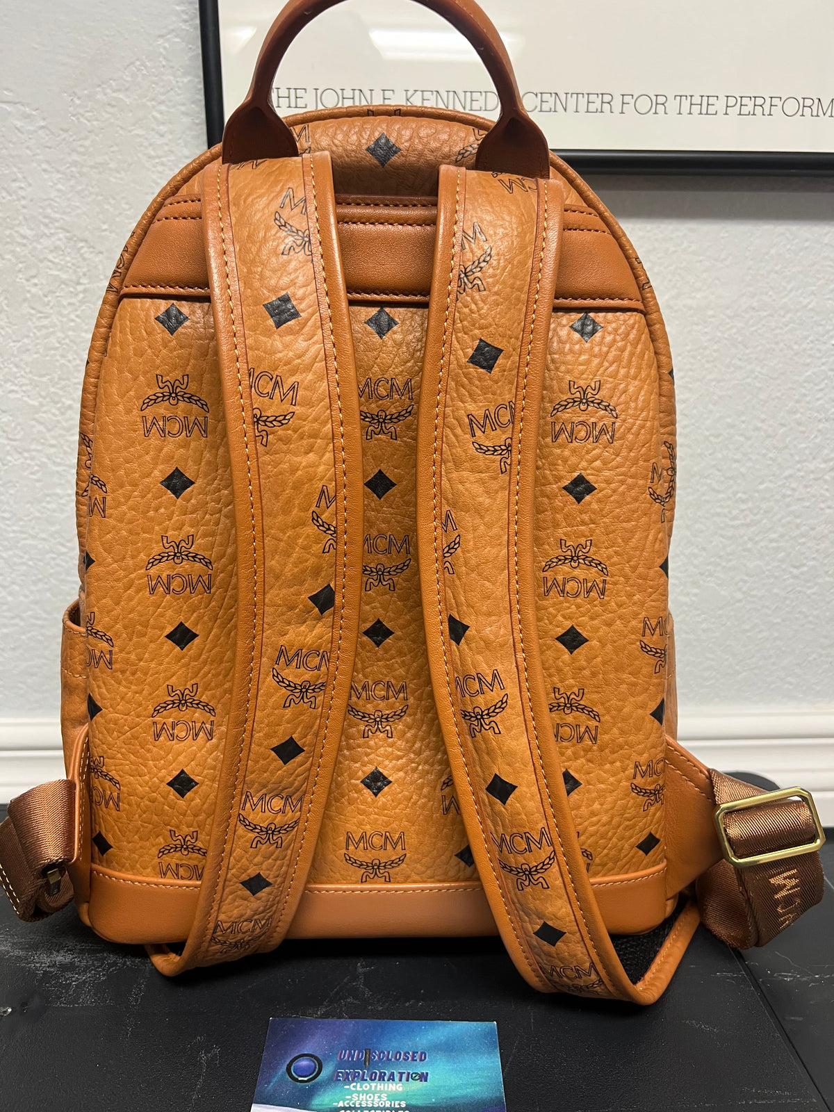 MCM Stark backpack cognac Visetos monogram