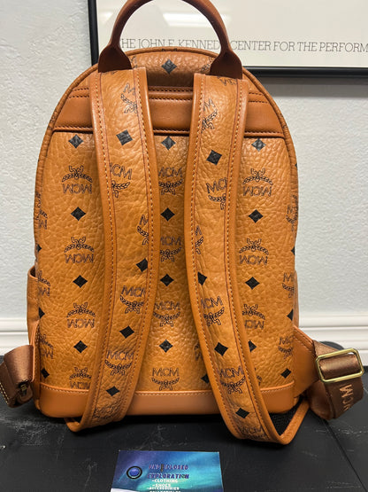 MCM Stark backpack cognac Visetos monogram