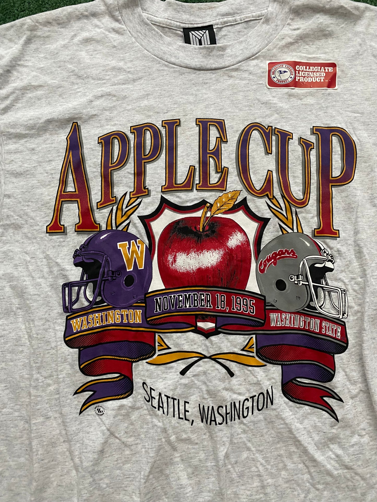 Vintage 1995 Apple Cup uw vs wsu Tee