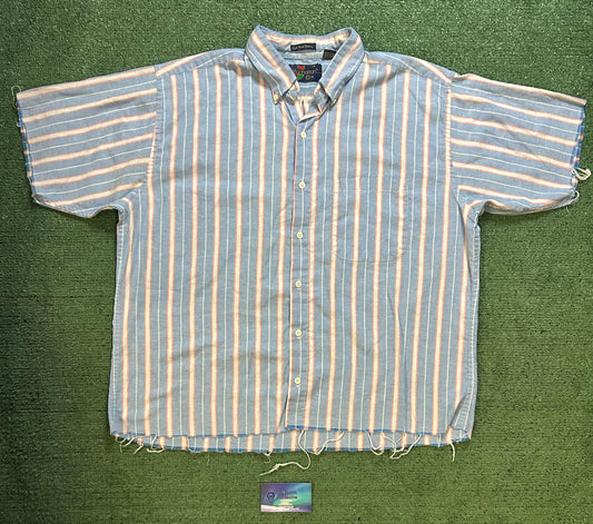 Vintage Manhattan club cropped button up