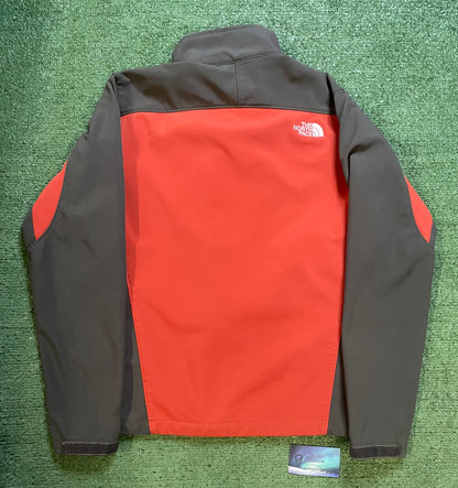 The North Face Apex Bionic Soft Shell orange and grey Jacket