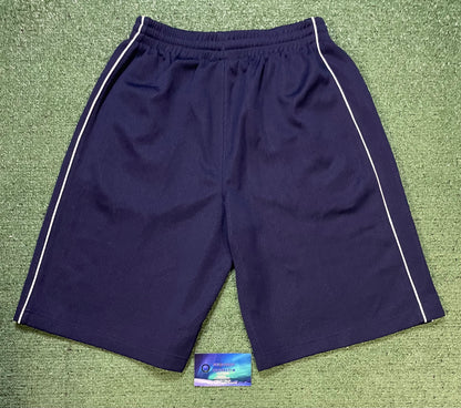 Puma navy & white youth shorts