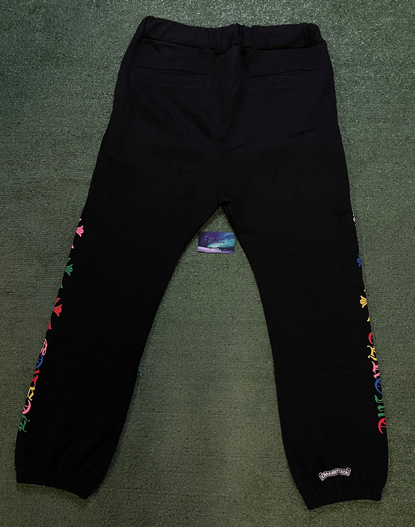 Chrome Hearts multi color cemetery cross sweatpants