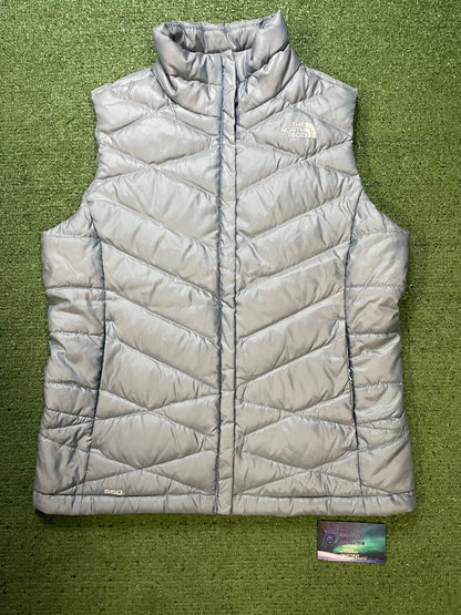 The North Face light blue 550 vest