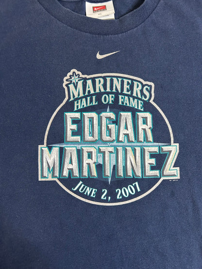 Vintage 2000s Seattle mariners hall of fame Edgar Martinez Tee