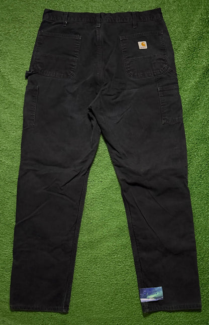 Carhartt Double Knee Black Lined Jeans
