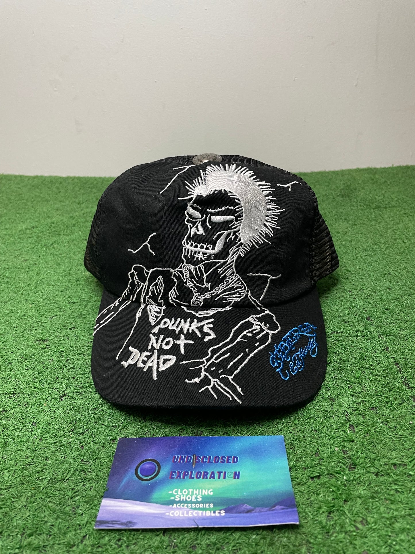 Ed Hardy x Siberia hills punks not dead hat