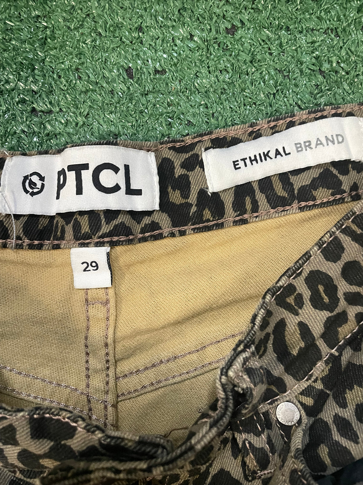PTCL Leopard print jeans