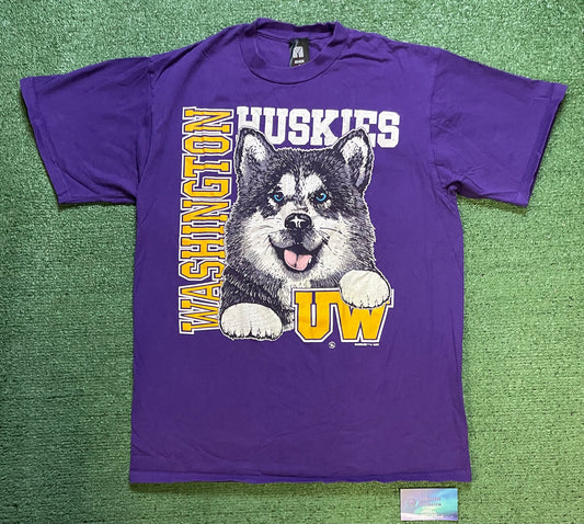 Vintage 1990s university of Washington Huskies tee