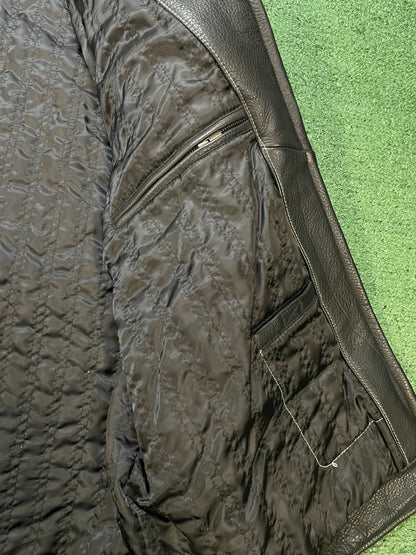 Guess black Leather moto jacket