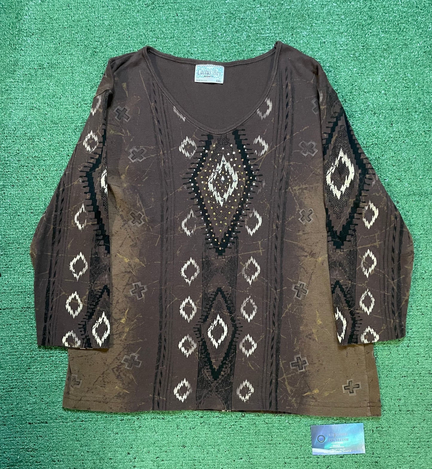 Vintage Cactus Bay brown longsleeve