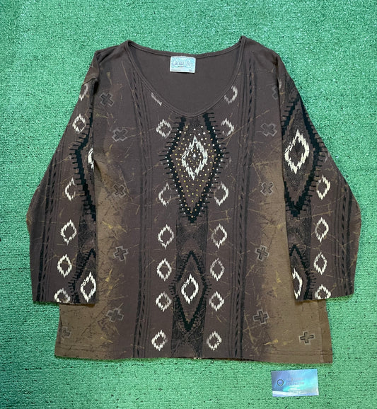 Vintage Cactus Bay brown longsleeve