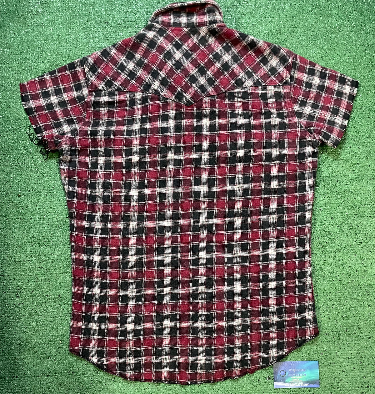 Vintage Wrangler plaid short sleeve