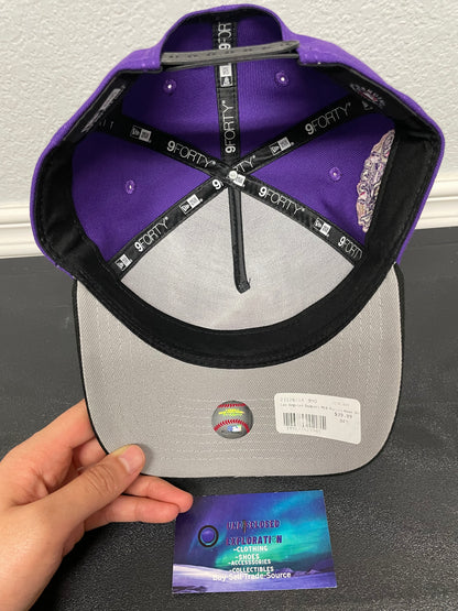 LA Los Angeles Dodgers 100 year anniversary purple and pink hat
