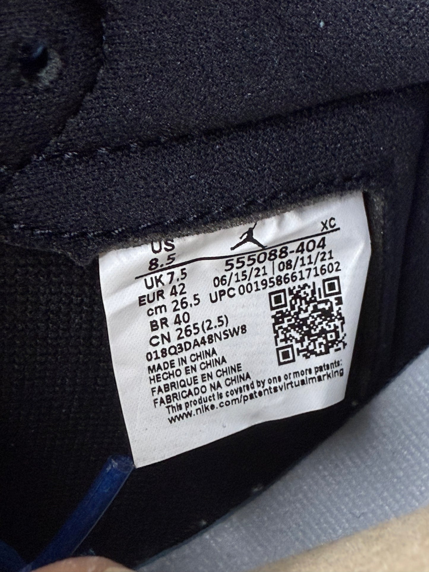 Jordan 1 Marina Blue