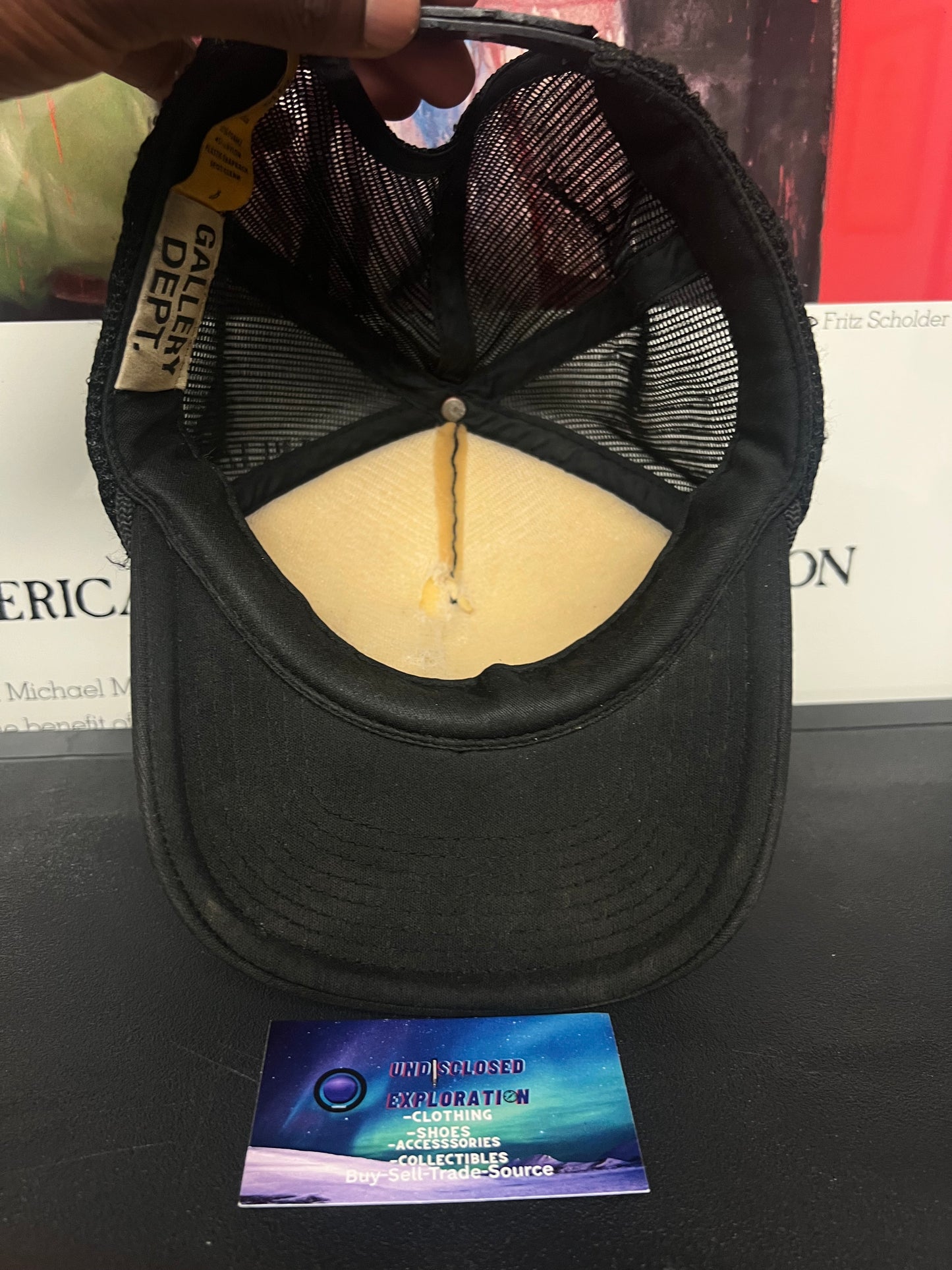 Gallery dept black mesh hat