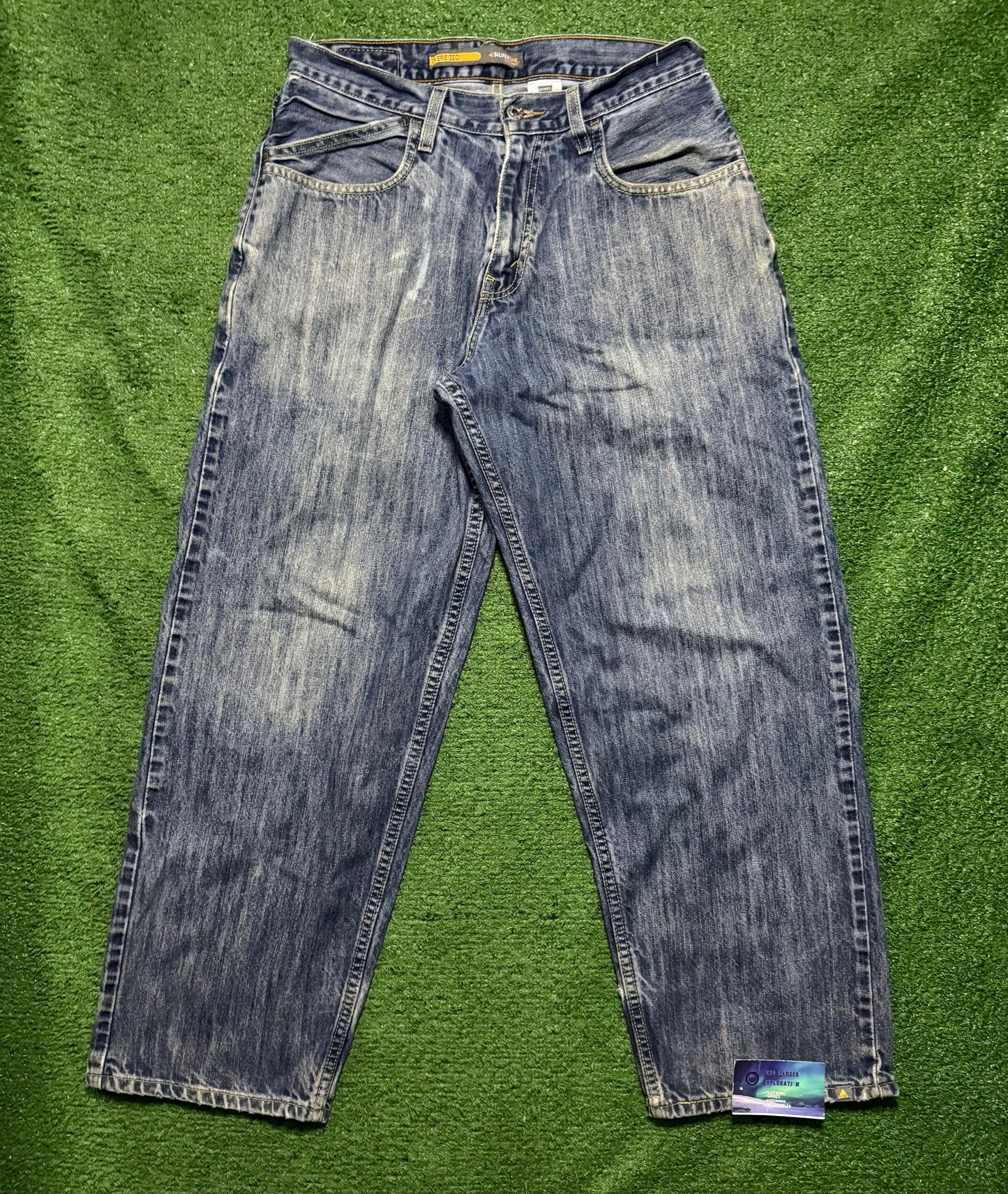 Vintage Levis Oversized Silver Tab Jeans