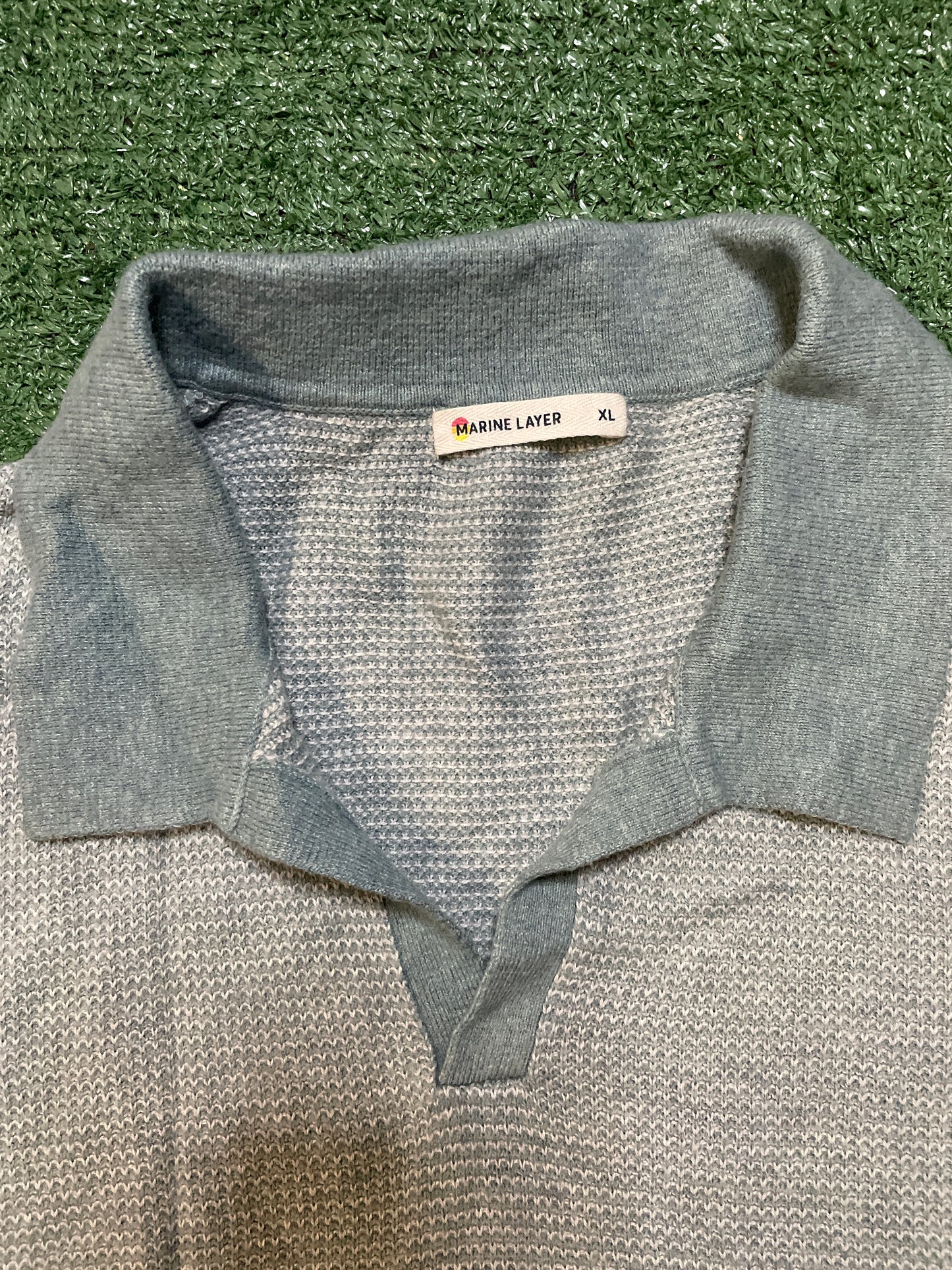 Marine layer  light green polo