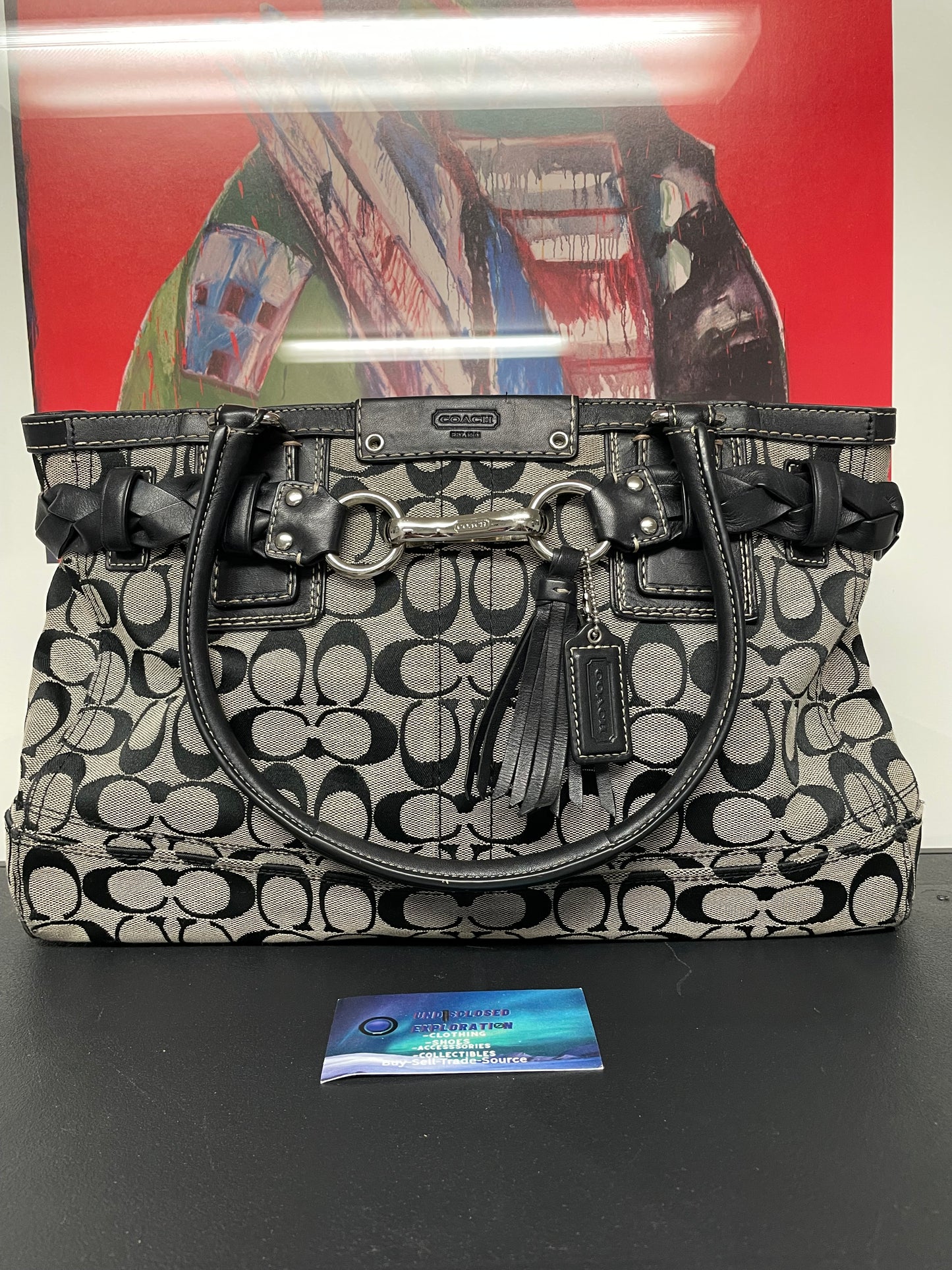 COACH Hampton Siganture shoulder bag