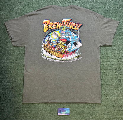 Brew thru outerbanks grey tee