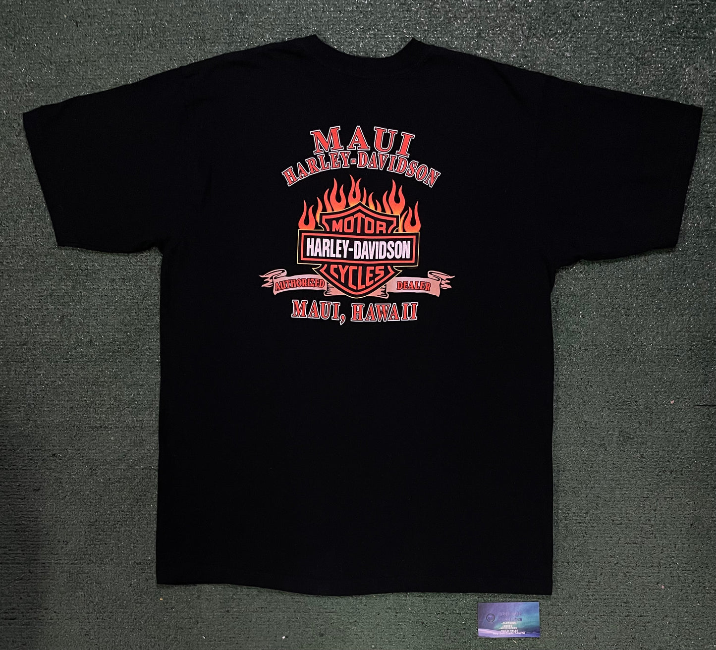 Vintage Harley Davidson ride on eagle Maui Hawaii tee