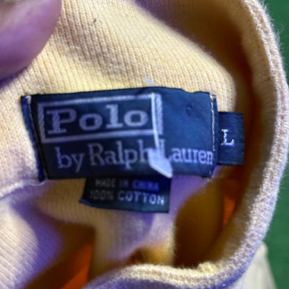 Vintage Polo Ralph Lauren Quarter Zip Fleece Yellow