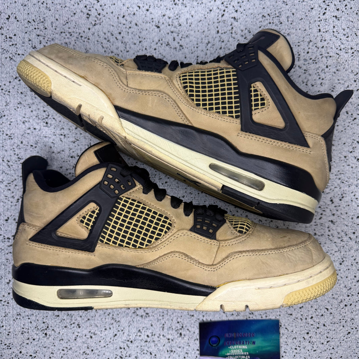 Jordan 4 Fossil Mushroom 10 Men “Preowned”