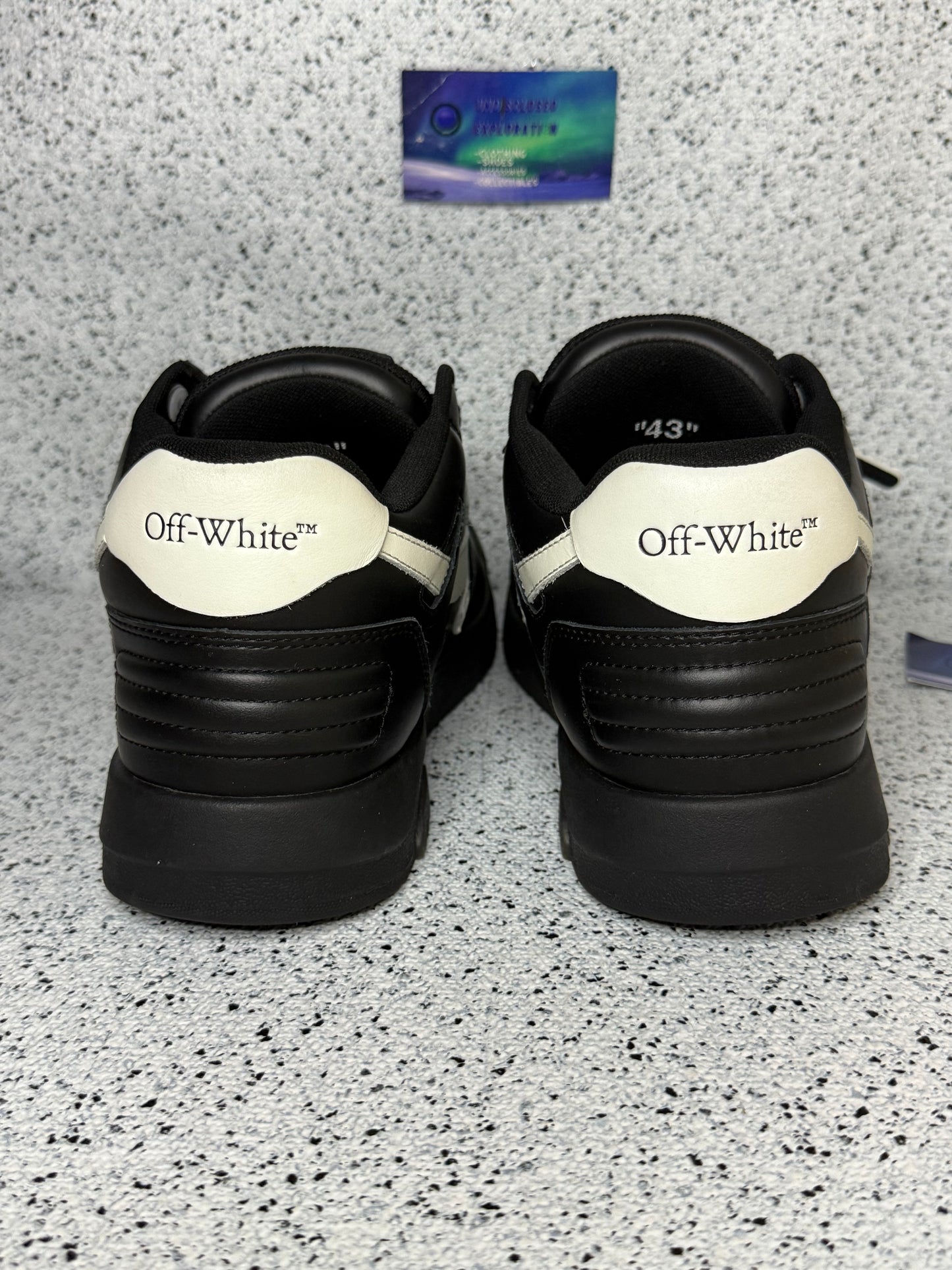 Off-White Out Of Office OOO Low Tops 43 EU/ 10 Men “Preowned”