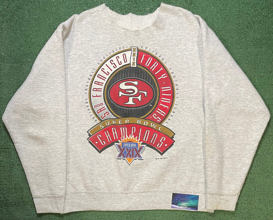 Vintage 1990s San Francisco Forty-Niners Super Bowl champions XXIX crewneck