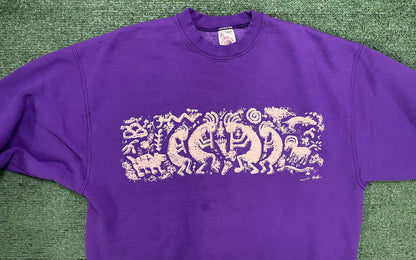 Vintage 1990s Purple Dancing Jazz crewneck