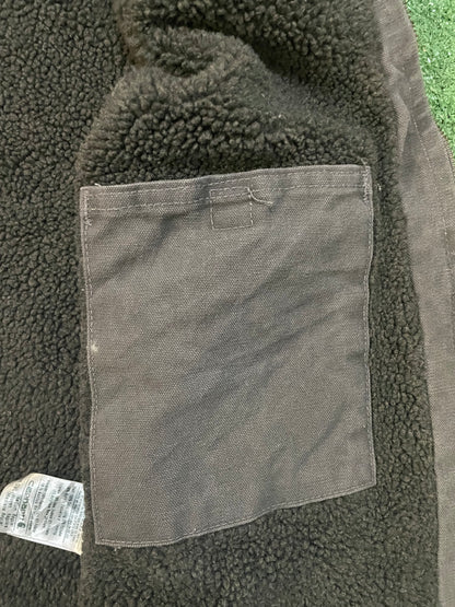 Vintage carhartt grey Sherpa vest