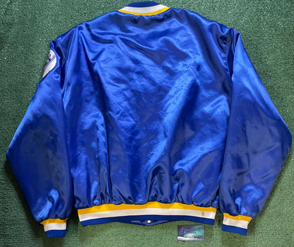 Vintage 1980s Seattle Mariners satin blue and gold jacket