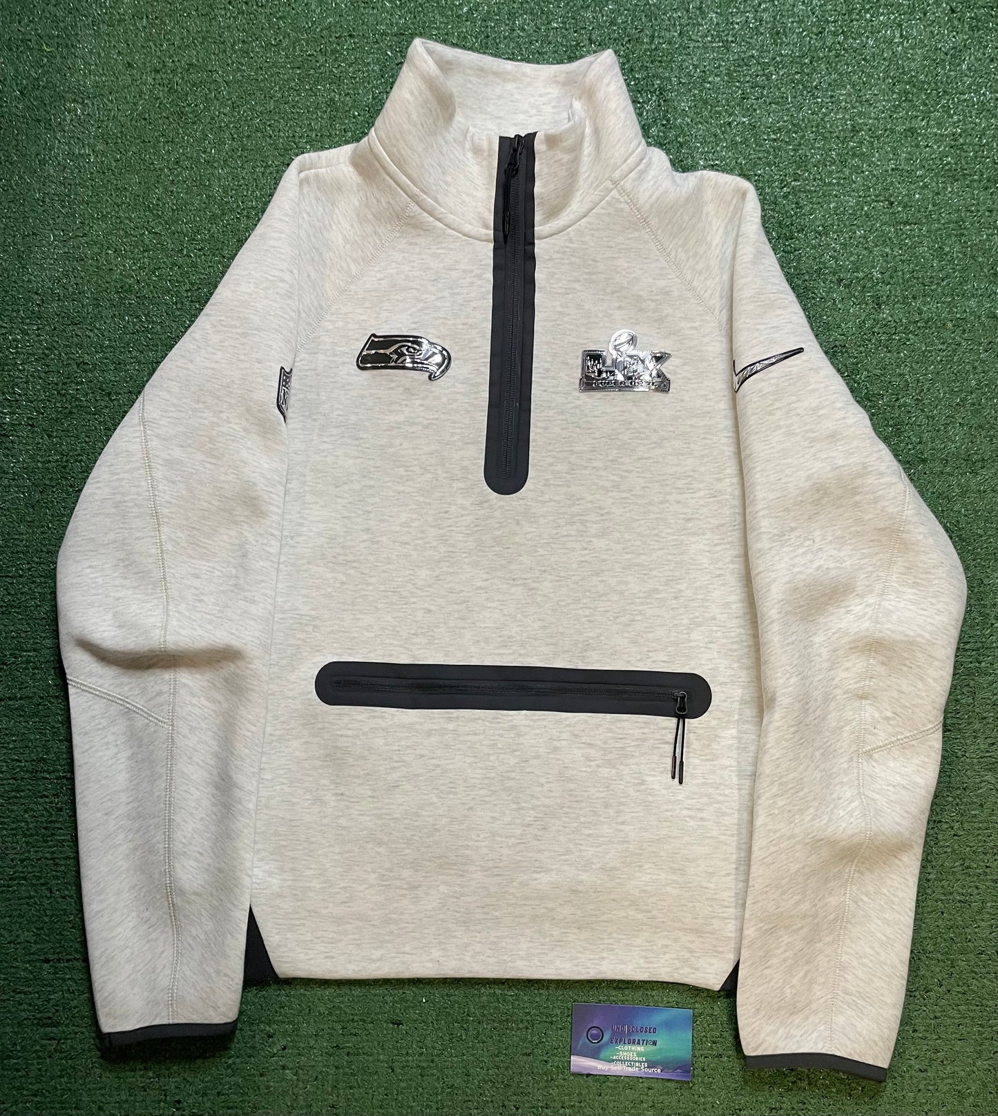 Seattle Seahawks opening night superbowl LX tech fleece half zip