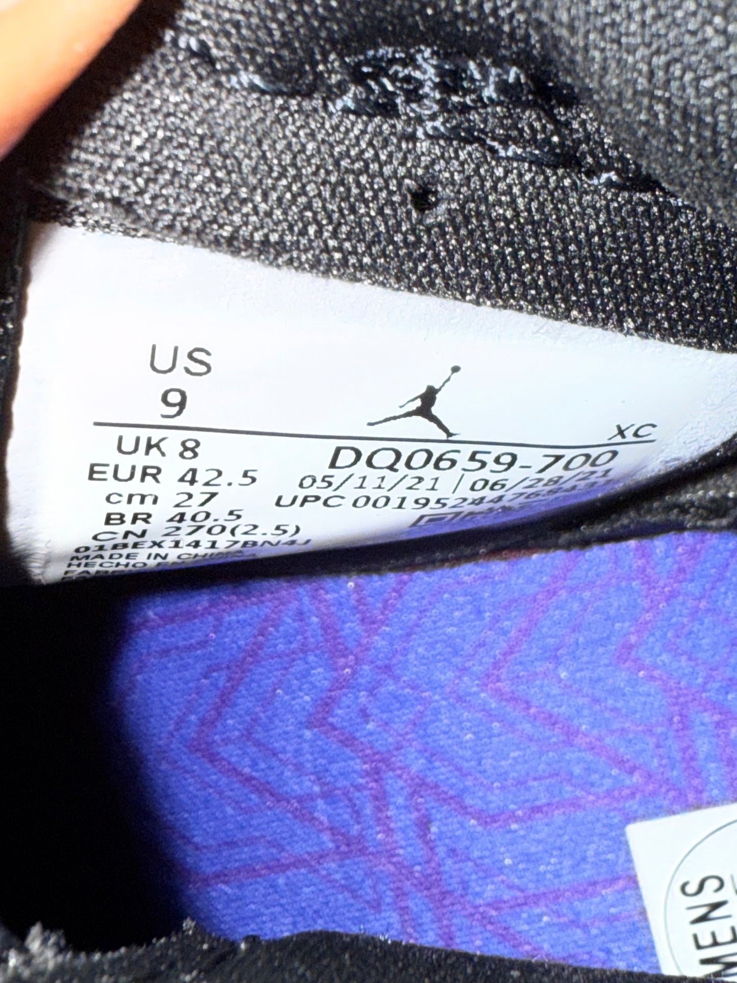 Jordan 1 Zoom CMFT Gold Laser 9 Men/10.5 Women “Preowned”