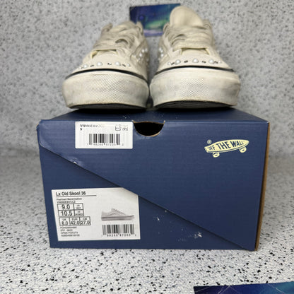 Vans Old Skool 36 Pearlized Marshmallow White 9 Men “Preowned”