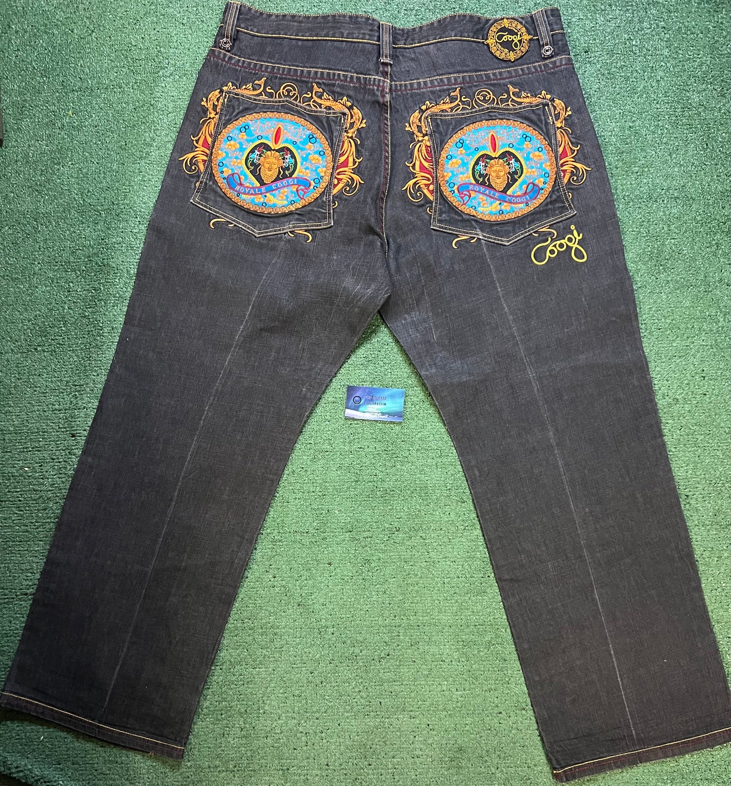 Vintage coogi embroidered jeans