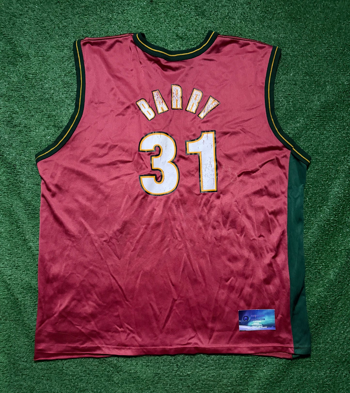 Vintage Brent Barry SuperSonics Champion Jersey