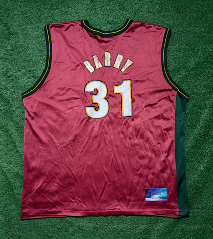 Vintage Brent Barry SuperSonics Champion Jersey