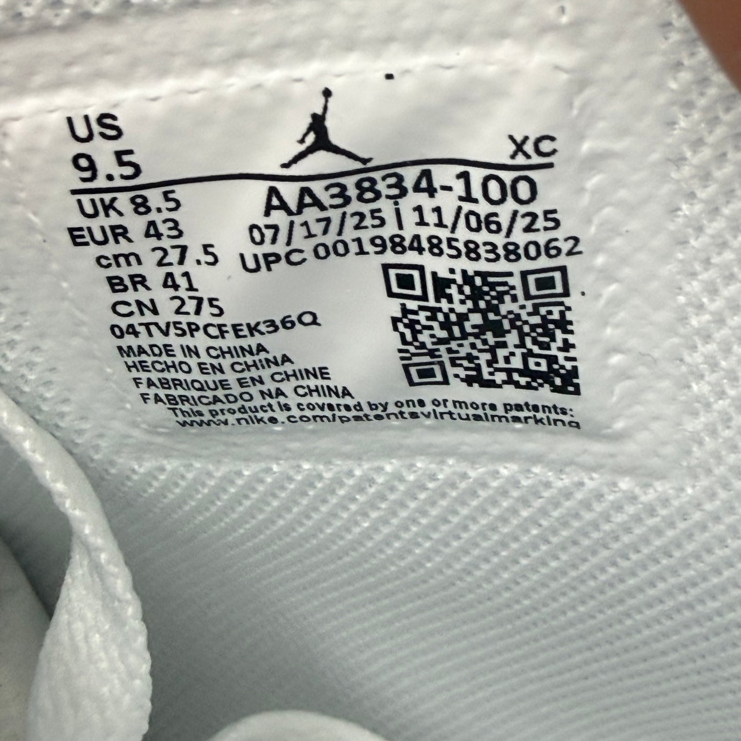 Jordan 1 V.A.A Alaska Off White