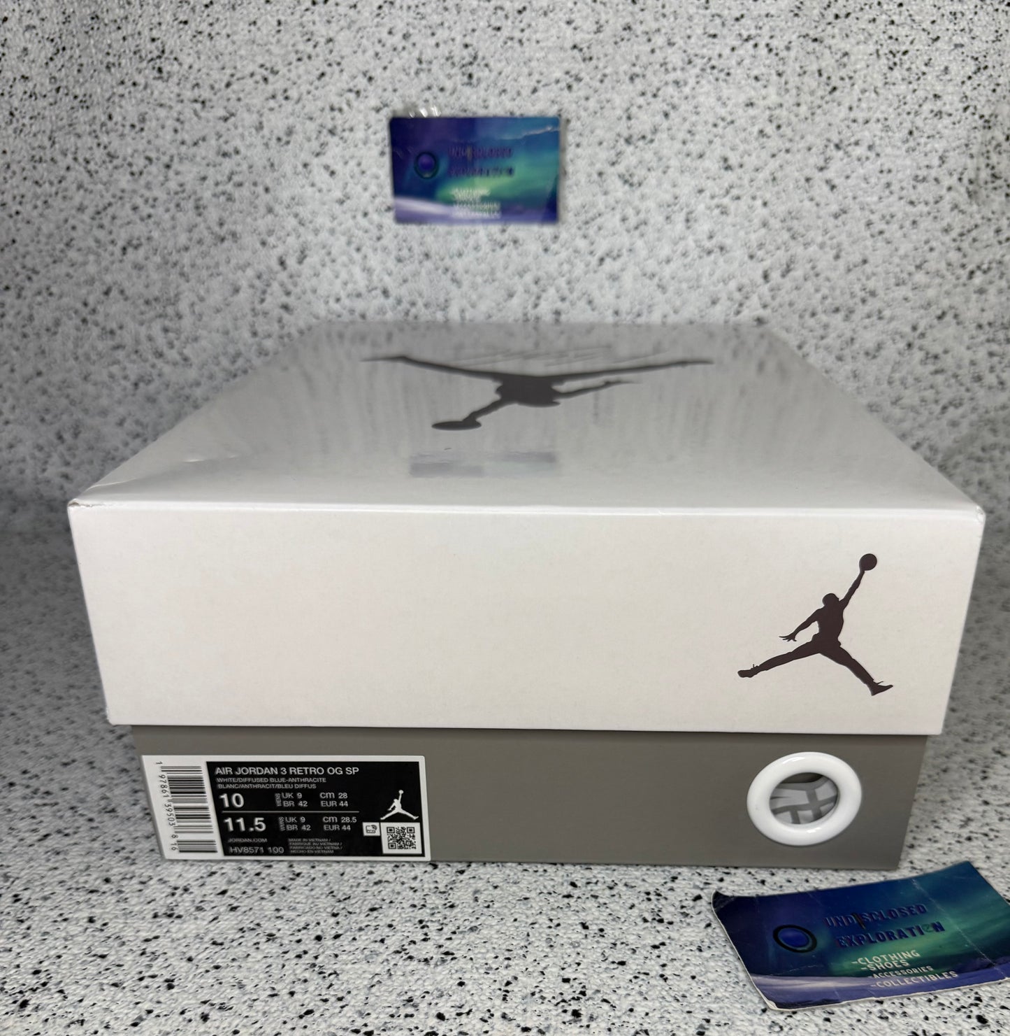 Jordan 3 A Ma Maniere Diffused Blue 10 Men/11.5 Women “Preowned”