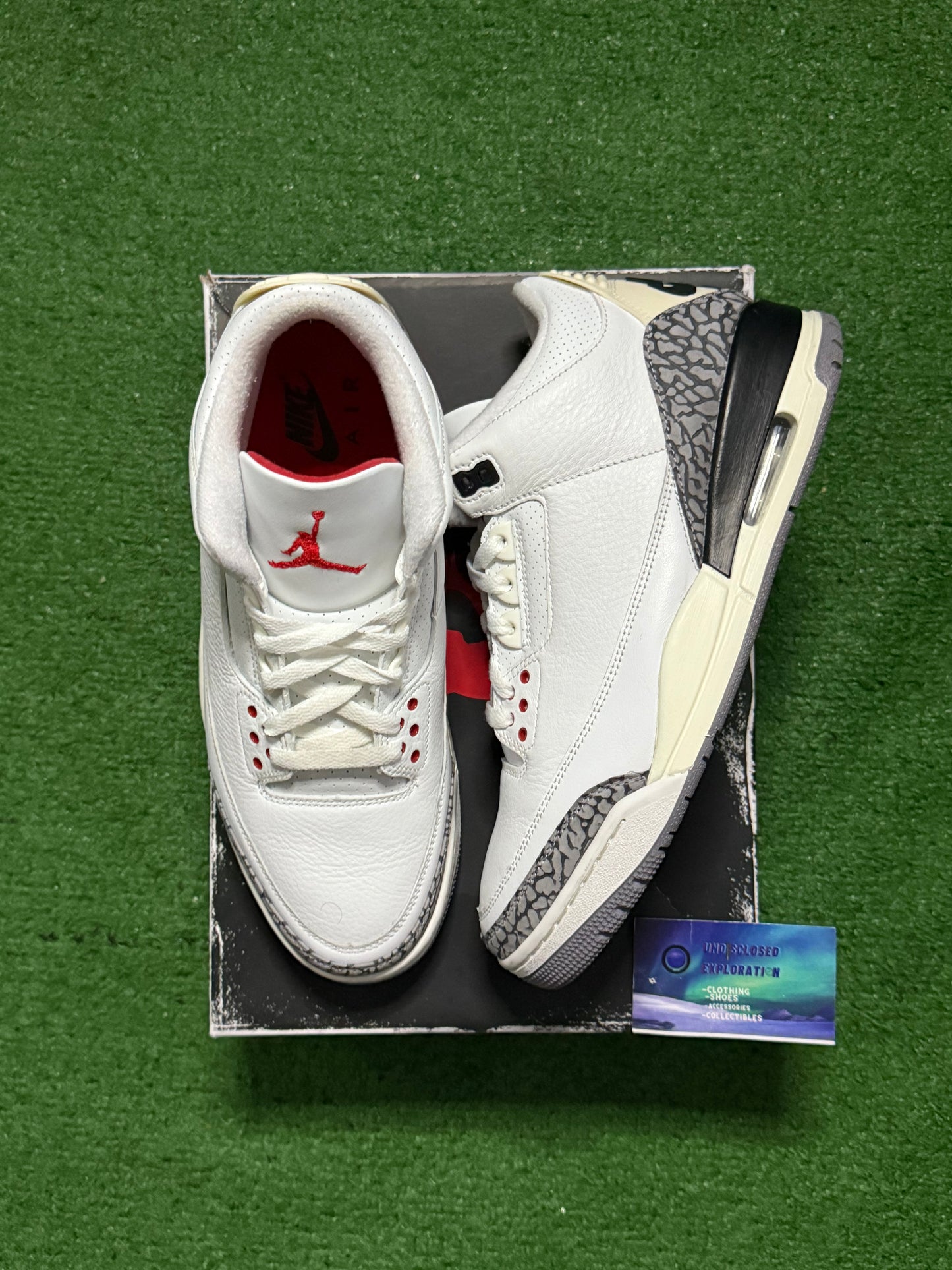 Jordan 3 White Cement 10 Men/11.5 Women “Preowned”