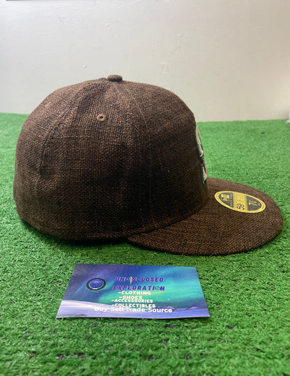 Seattle mariners split panel hemp new era fitted hat