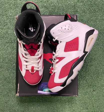 Air Jordan 6 Carmine 2021 size 11.5men/13women
