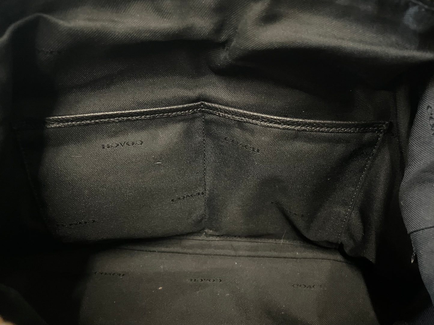 Coach black leather prairie satchel bag