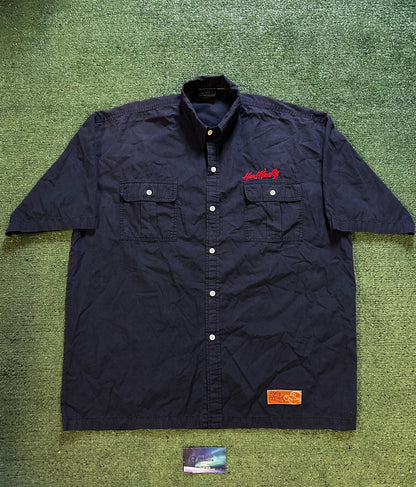Vintage school of hard knocks embroidered button up